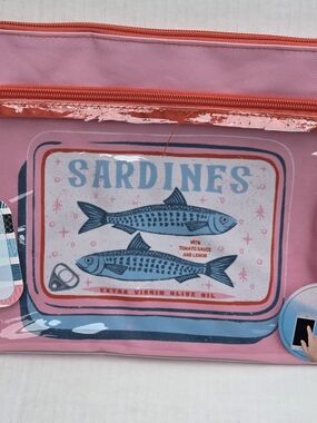 Pink Sardines Swimsuit Sack/Pouch